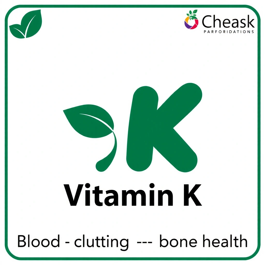 Una hoja verde oscura, representando la Vitamina K.